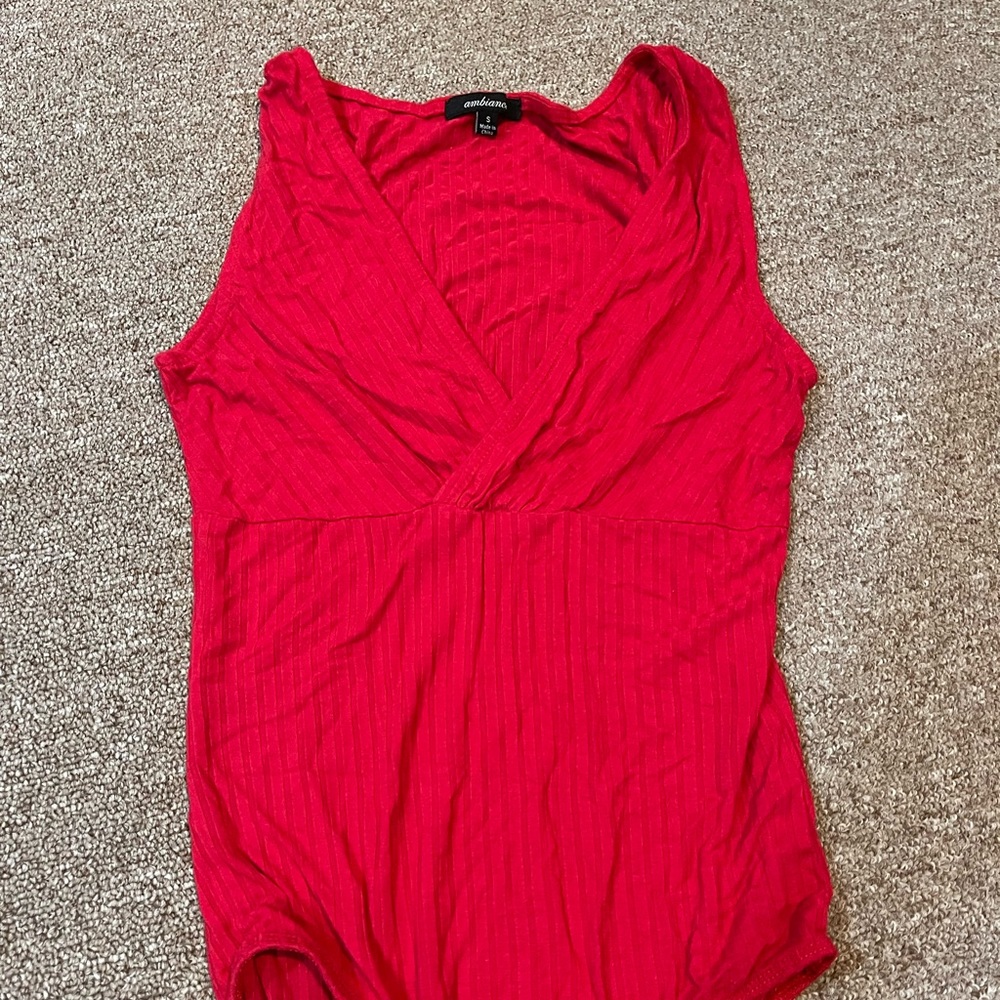 Red bodysuit